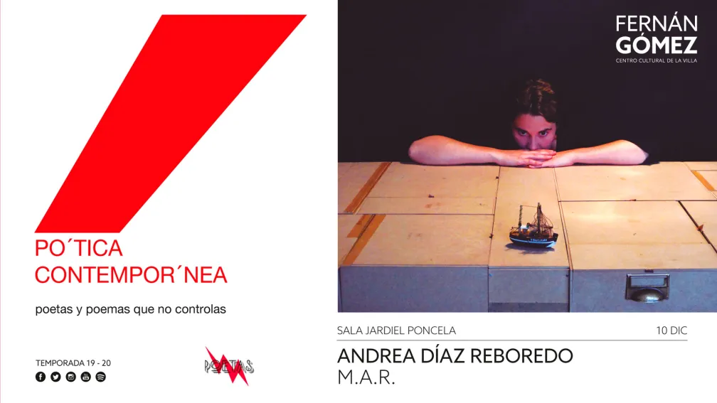 Doble Sesión (20 y 21:45 horas):  Andrea Díaz Reboredo. M.A.R.